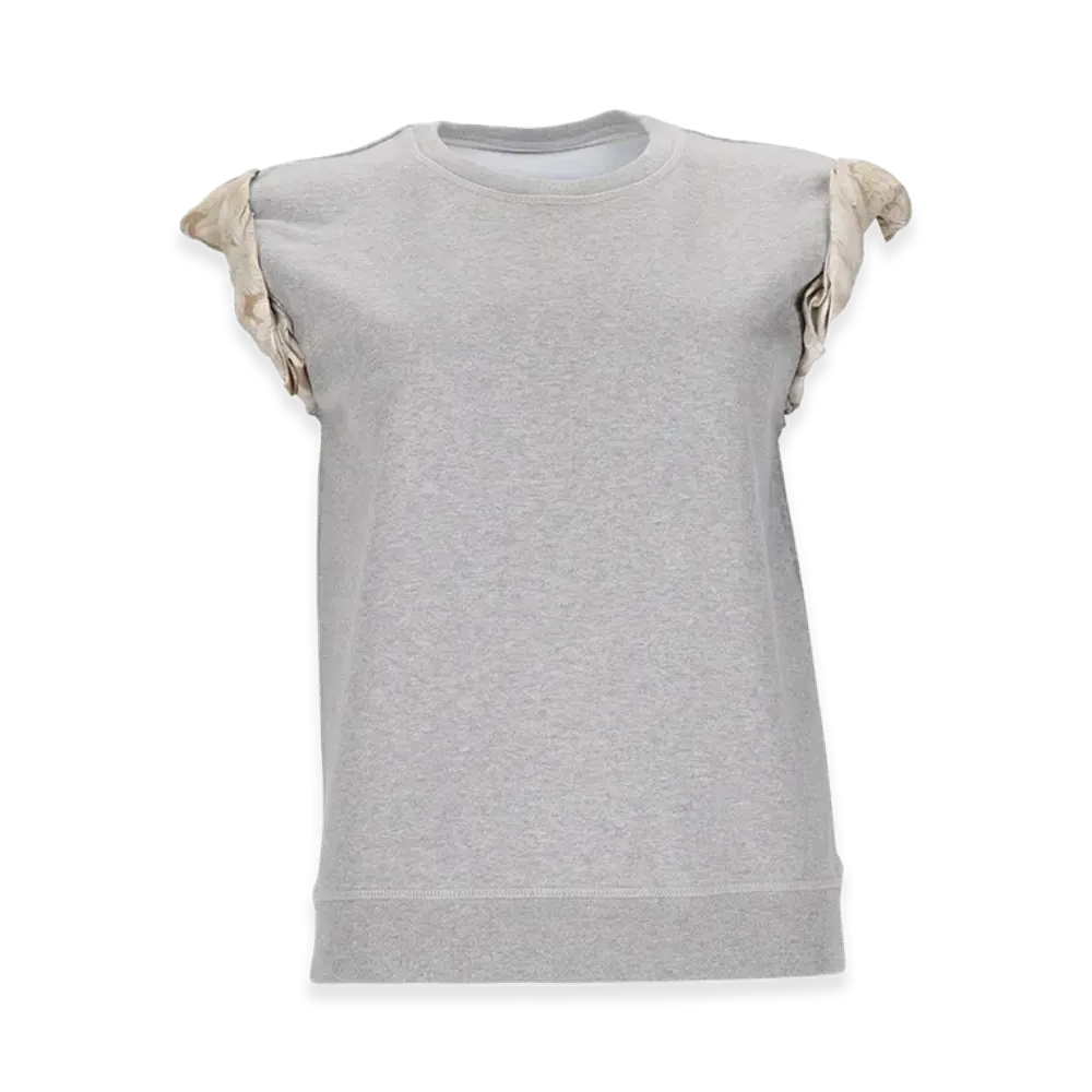 Maison Margiela Women's Felpa A Manica Corta "Gray"