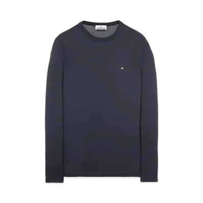 Stone Island 20436 ORGANIC COTTON/ SEAQUAL POLYESTER YARN_SLIM FIT "Blue"