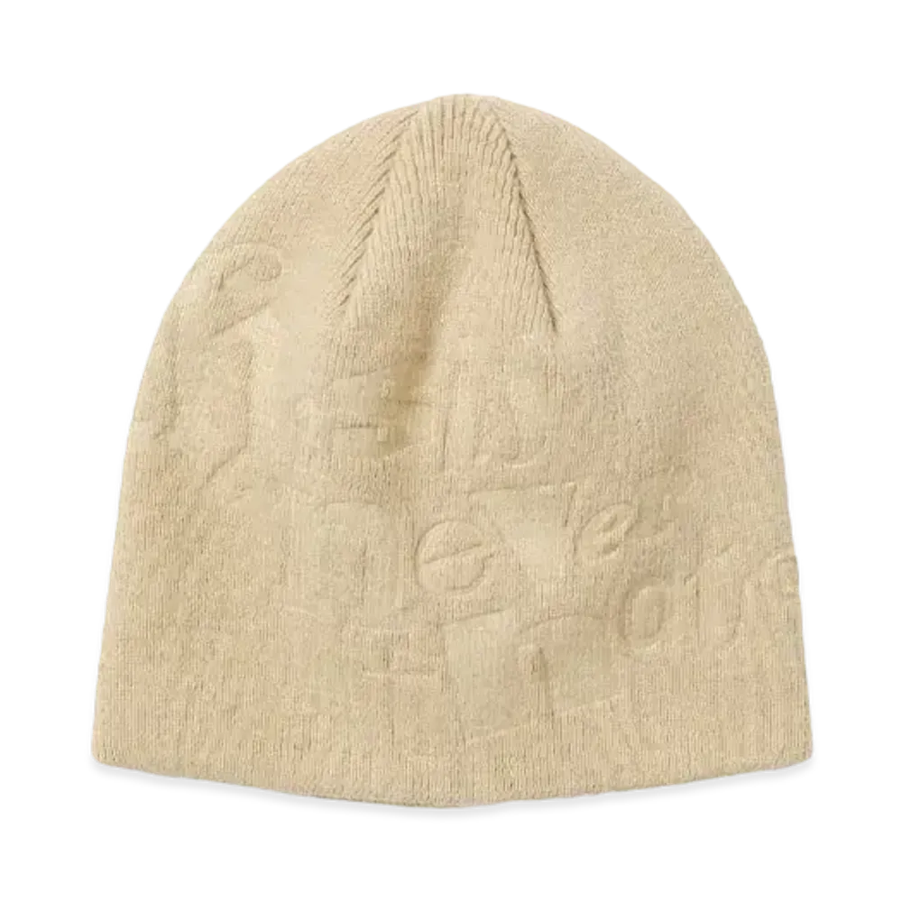 thisisneverthat Debossed No Cuff Beanie "Beige"