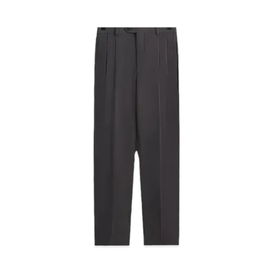 Kith 101 x Auralee Light Wool Max Gabardine Two-Tuck Slacks "Gray Pinstripe"