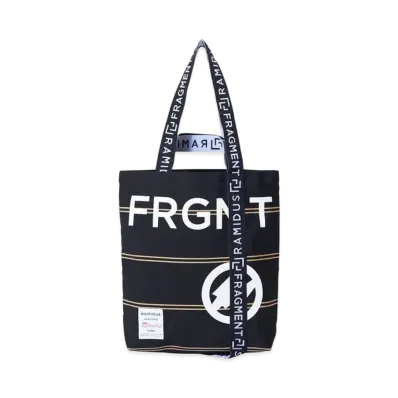 FRAGMENT x RAMIDUS TOTE BAG (M) "Black Yellow"