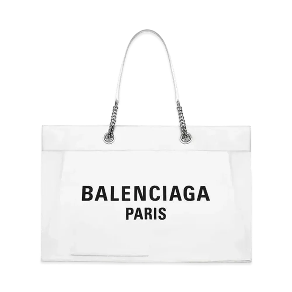 BALENCIAGA Duty Free Large Tote Bag "White"