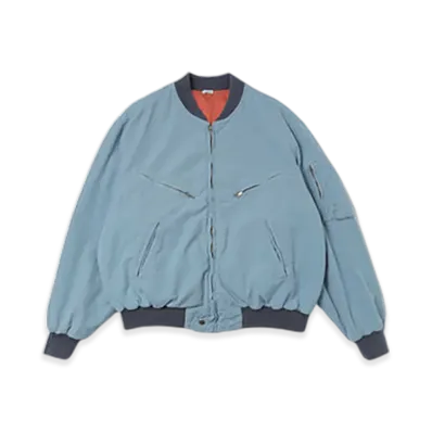 A.PRESSE Vintage Silk Cotton Test Pilot Model Jacket "Blue"