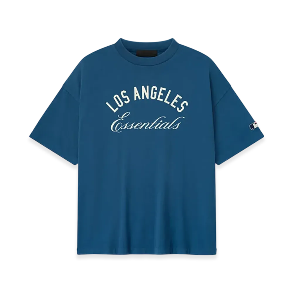 FEAR OF GOD ESSENTIALS Dodgers 90s Tee "Blue Sapphire"