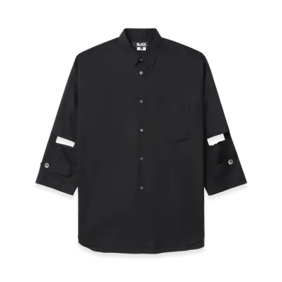 BLACK COMME des GARCONS Cotton Poplin Shirt "White"