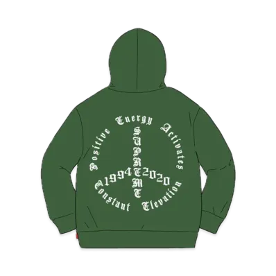 Supreme Peace Hooded Sweatshirt "Green"