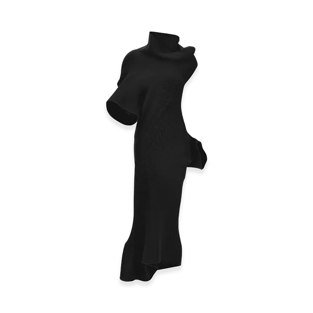 ISSEY MIYAKE Women's Life Form Dress "Black"