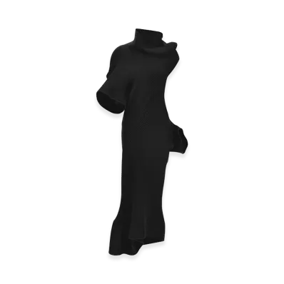 ISSEY MIYAKE Women's Life Form Dress "Black"