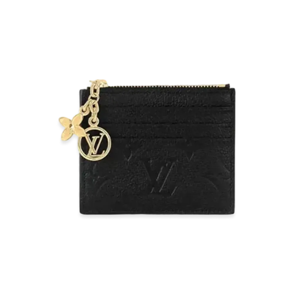 Louis Vuitton Flora Card Holder Monogram Empreinte Leather "Noir"