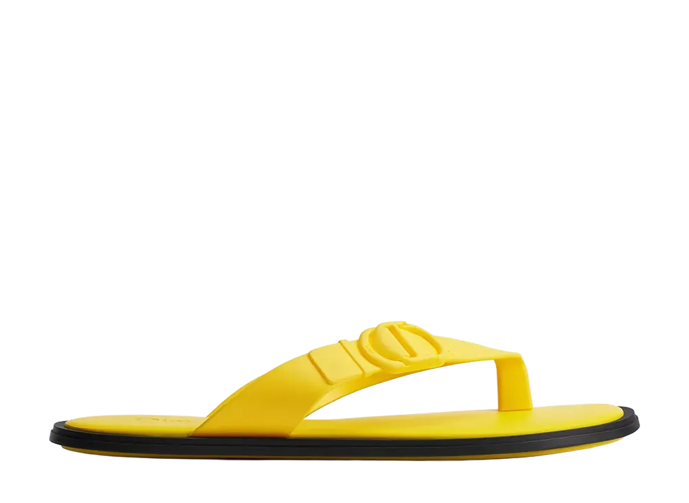 Dior Rivage Thong Sandal Rubber "Yellow"
