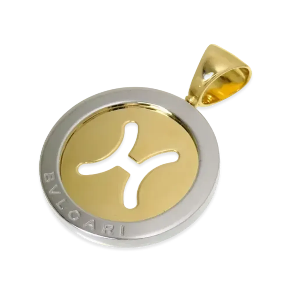 BVLGARI Tondo Pisces Pendant Top "Yellow Gold"