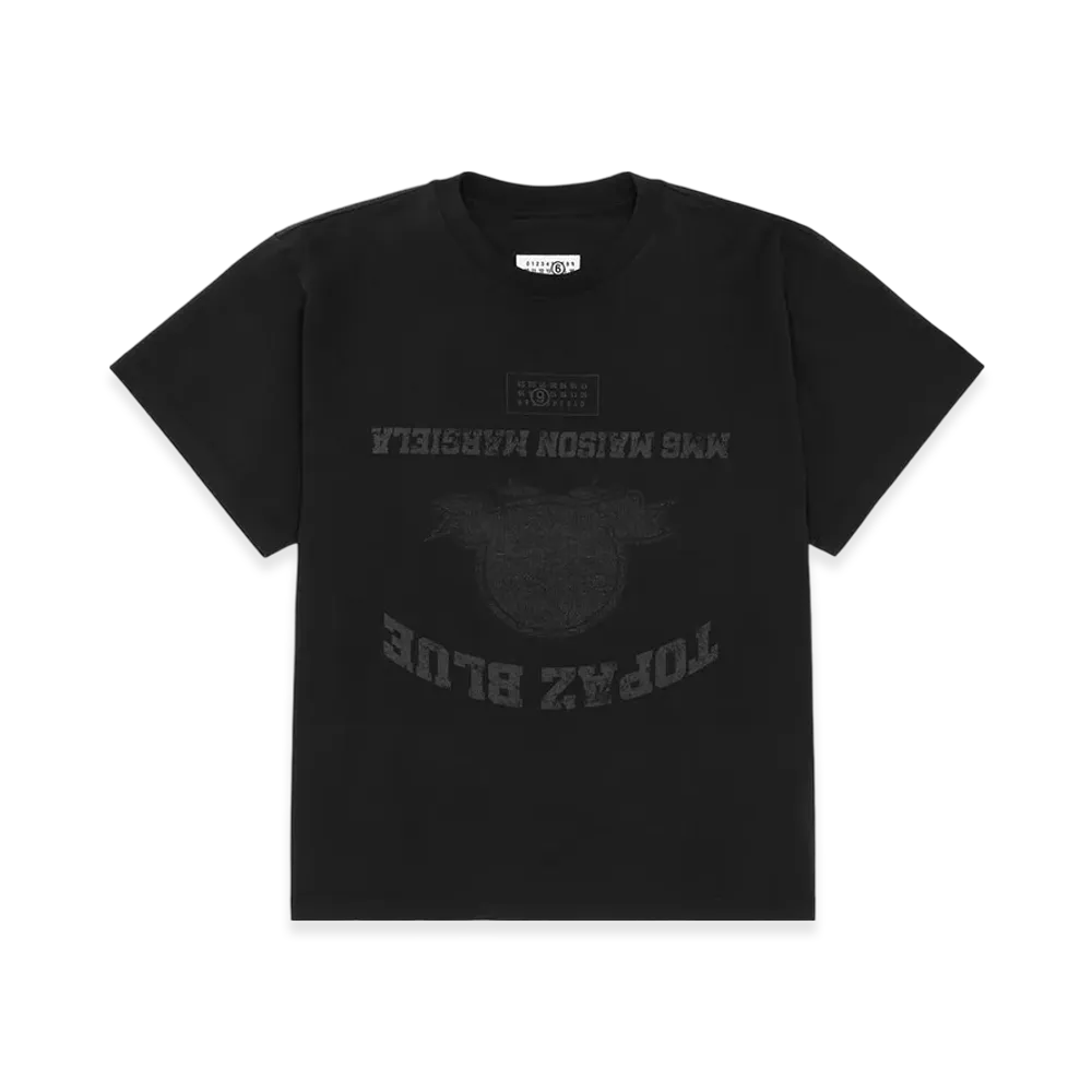 MM6 Maison Margiela Men's Topaz Blue T-Shirt "Black"