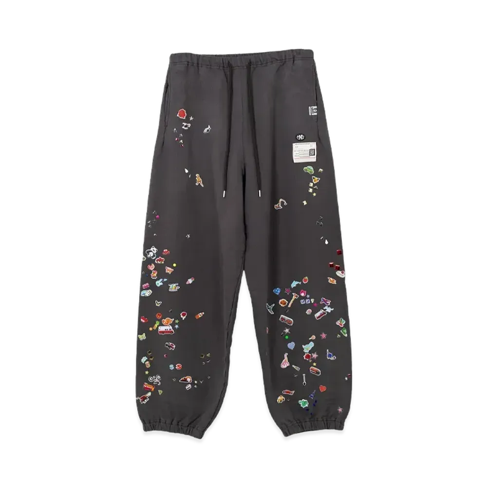 Maison MIHARA YASUHIRO Sticker Printed Sweat Pants "Black"