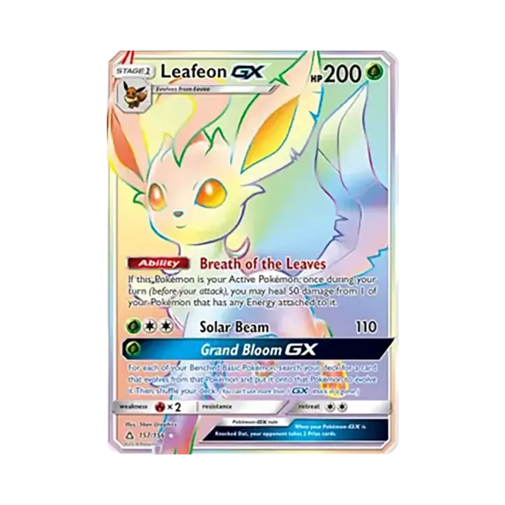 リーフィアGX RR [157/138]【英語版】(サン&ムーン「ウルトラプリズム」)