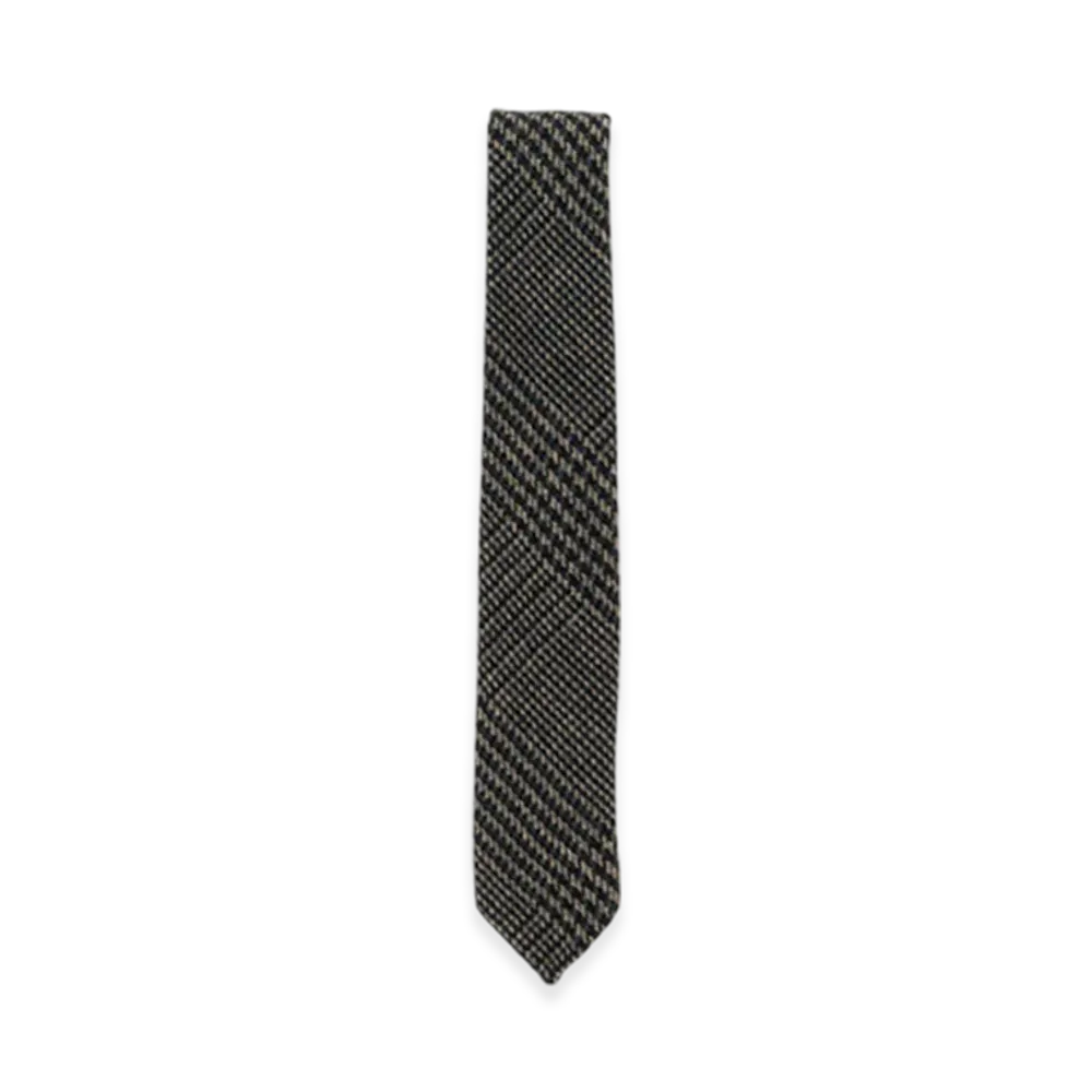 Hender Scheme Tweed Necktie "Black"
