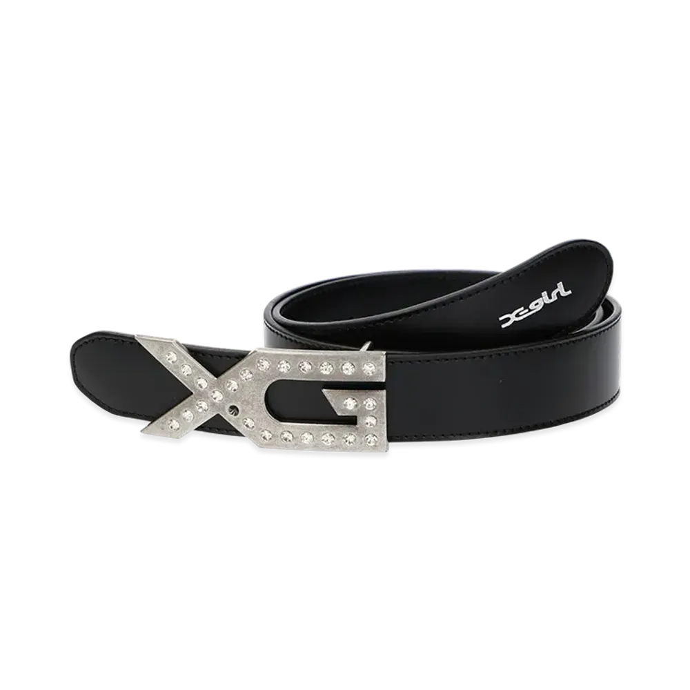 X-Girl XG Emblem Buckle Faux Leather Belt "Black"