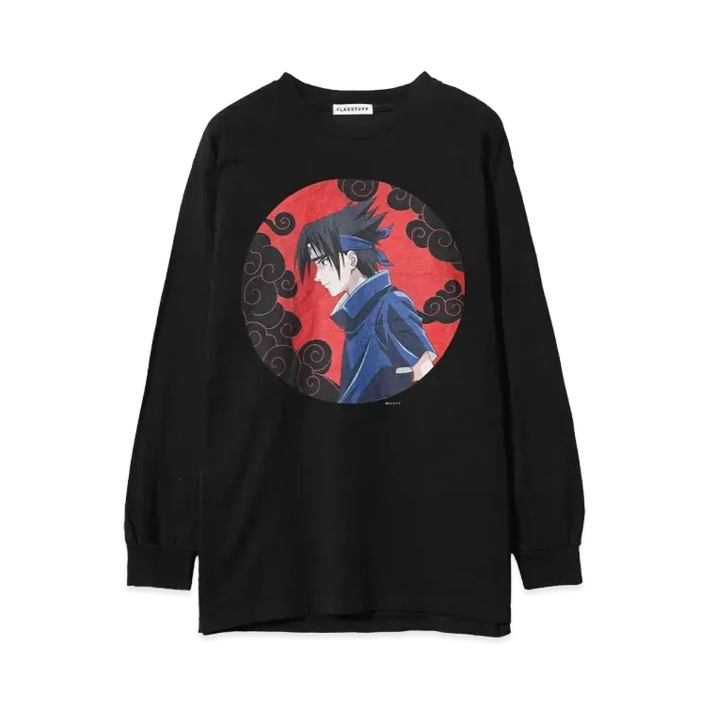 NARUTO x F-LAGSTUF-F ”SASUKE” L/S TEE "BLACK"