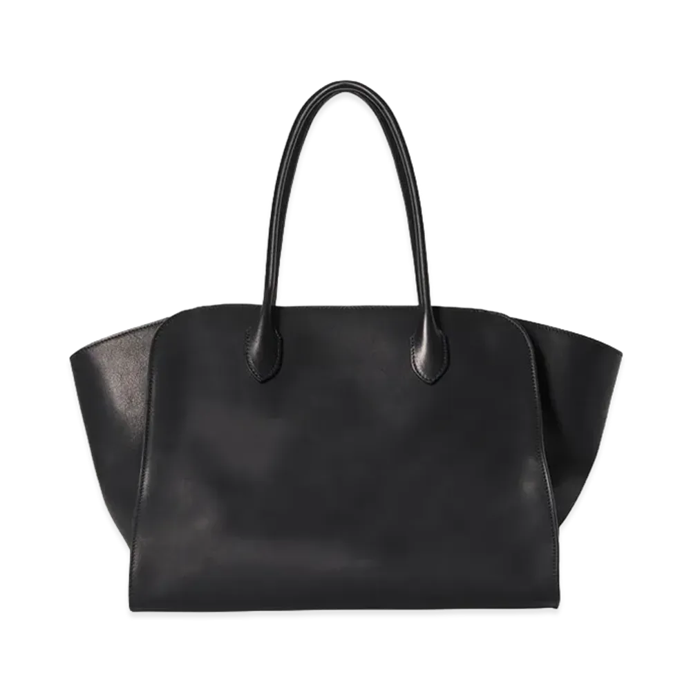 The Row Women's Marlo 14 Leather Tote Bag "Black"