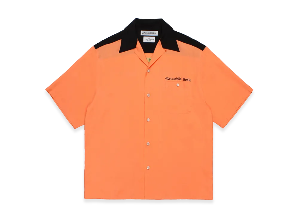 WACKO MARIA x The Phoenician Scheme 50'S Open Collar Shirt "Orange"
