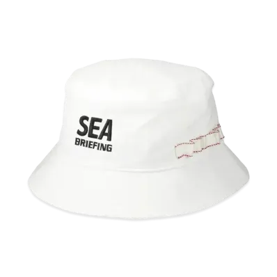 WIND AND SEA x BRIEFING Basic Hat WDS "White"