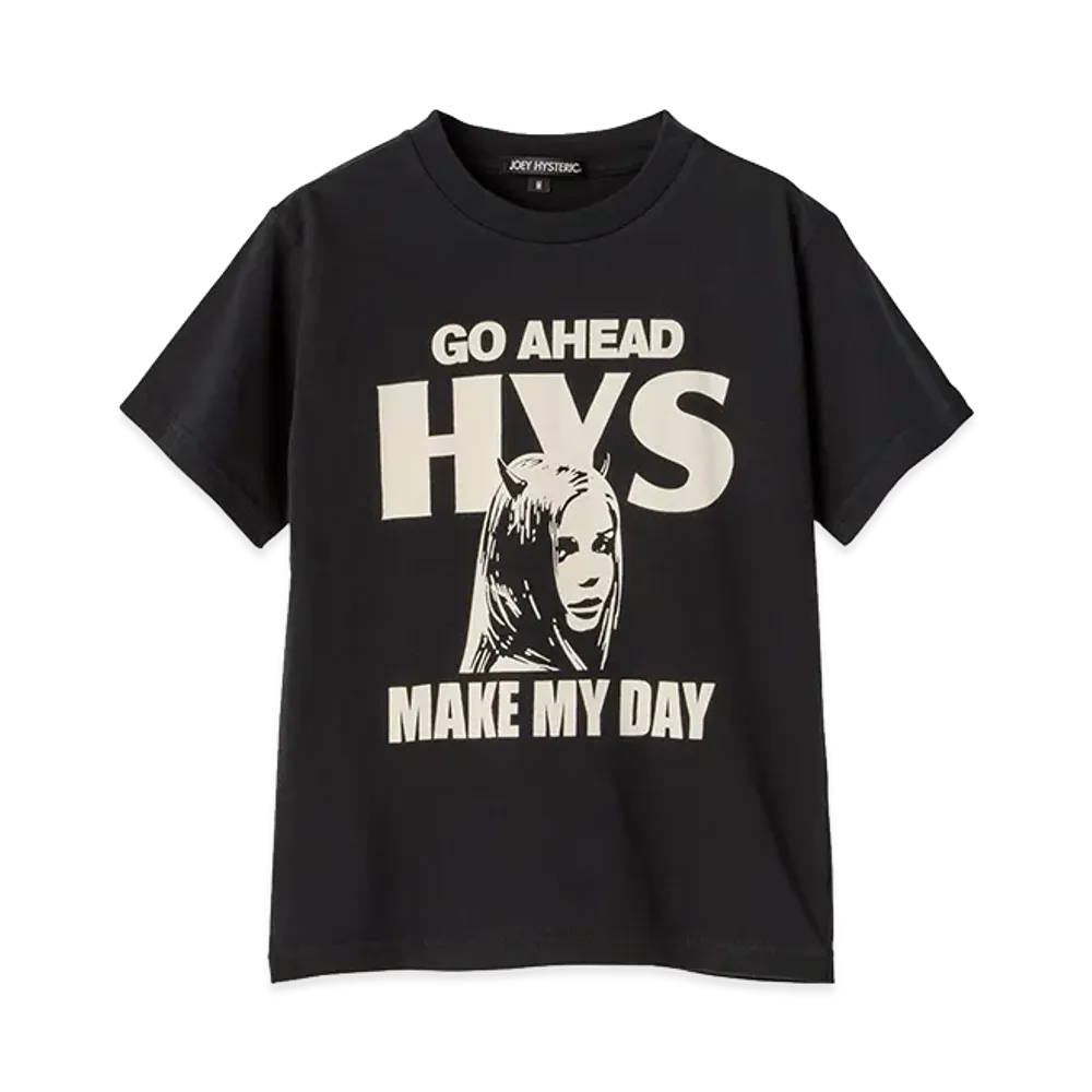 HYSTERIC GLAMOUR Kids Make My Day T-Shirt "Black"