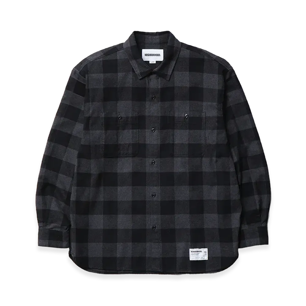 NEIGHBORHOOD Buffalo Check Shirt LS "Gray"