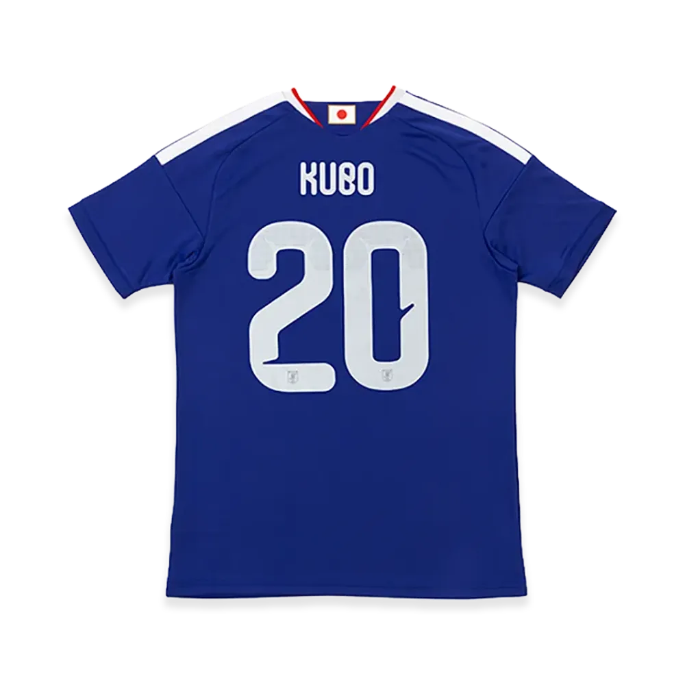 アディダス サッカー 日本代表 2026 ホーム レプリカ ユニフォーム #20 久保 建英 "ジャパンブルー/アッシュブルー"