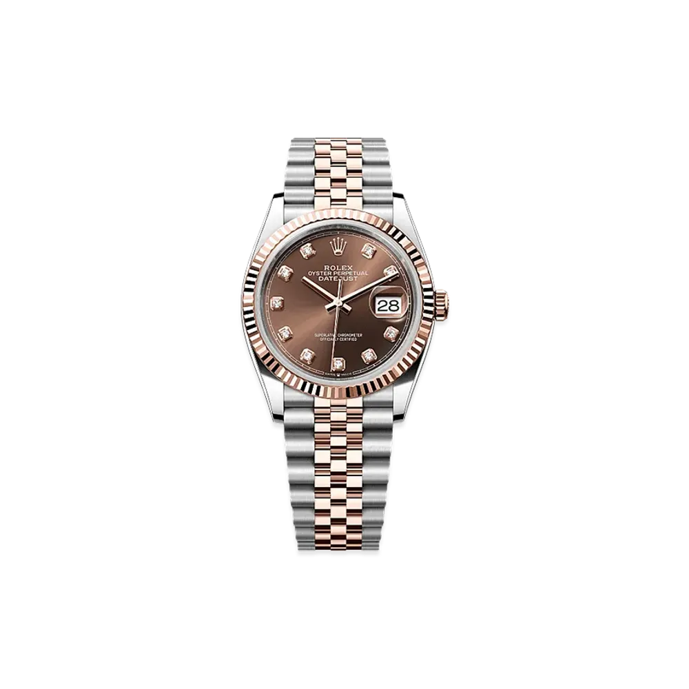 ROLEX Datejust 36 Oystersteel & Everose Gold "Chocolate"