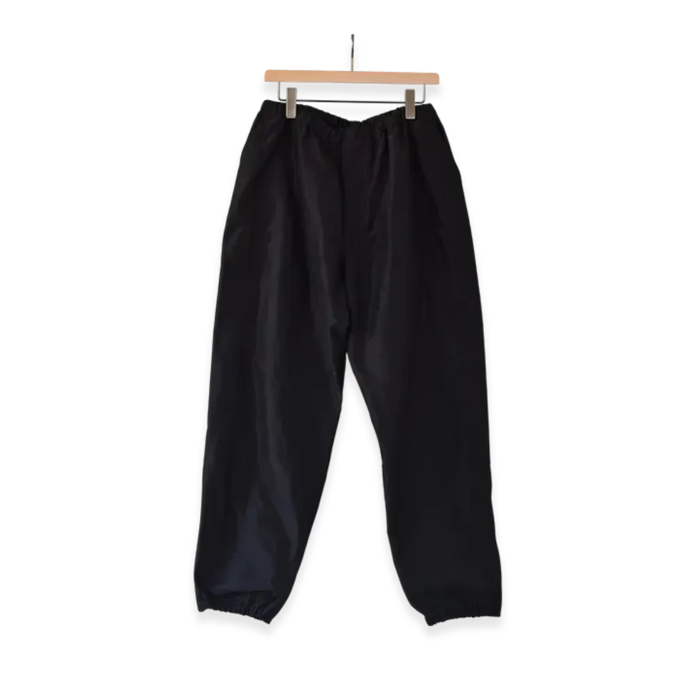 COMOLI Cotton Silk Training Pants "Black"