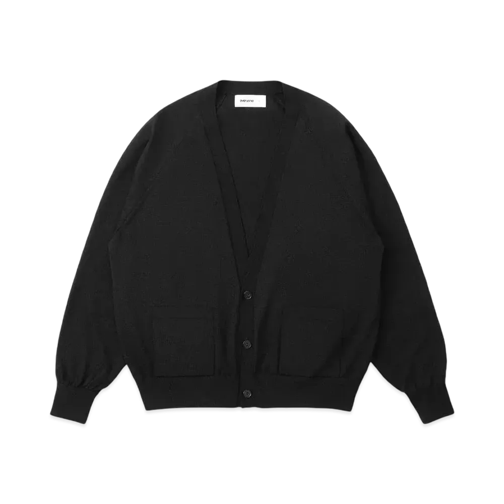 everyone High Gauge Knit Cardigan "Black"