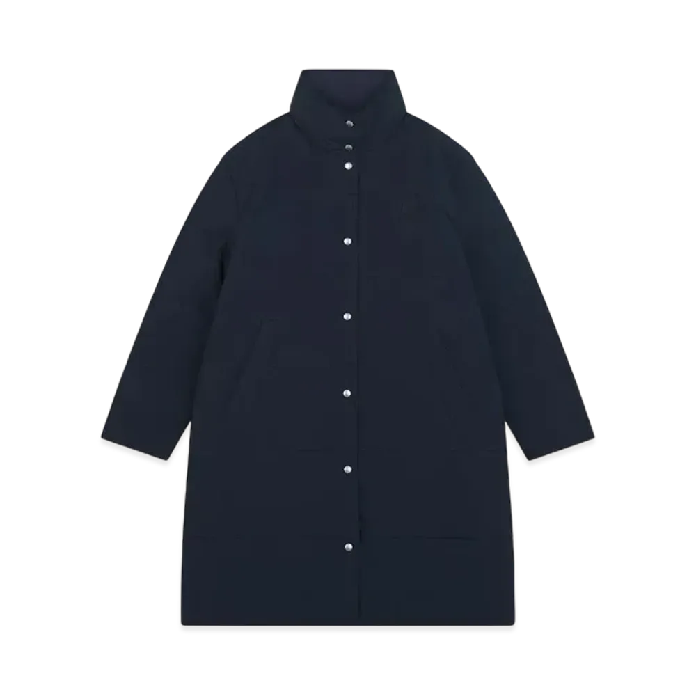 Maison Kitsune Quilted Coat "Navy"