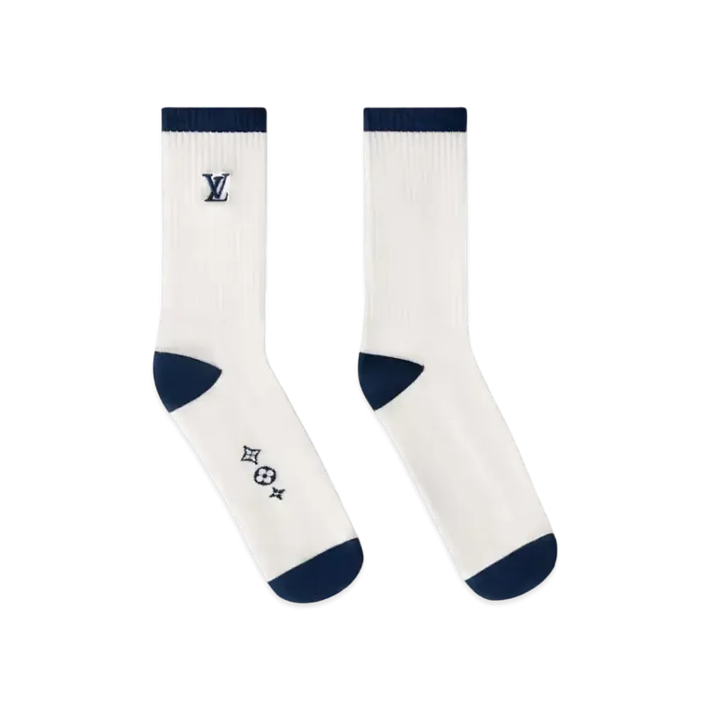 Louis Vuitton Trainers Socks "Marine"