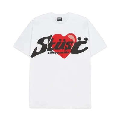Stussy CPFM HEART TEE "White"