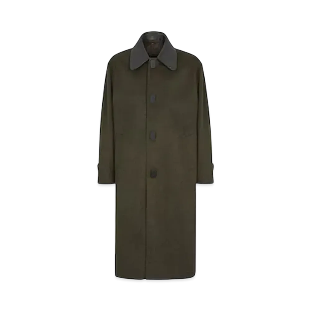 FENDI Men's Coat Mohair & Wool "Green"