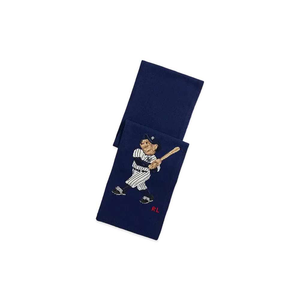Polo Ralph Lauren x MLB Yankees Bear Scarf "Newport Navy"