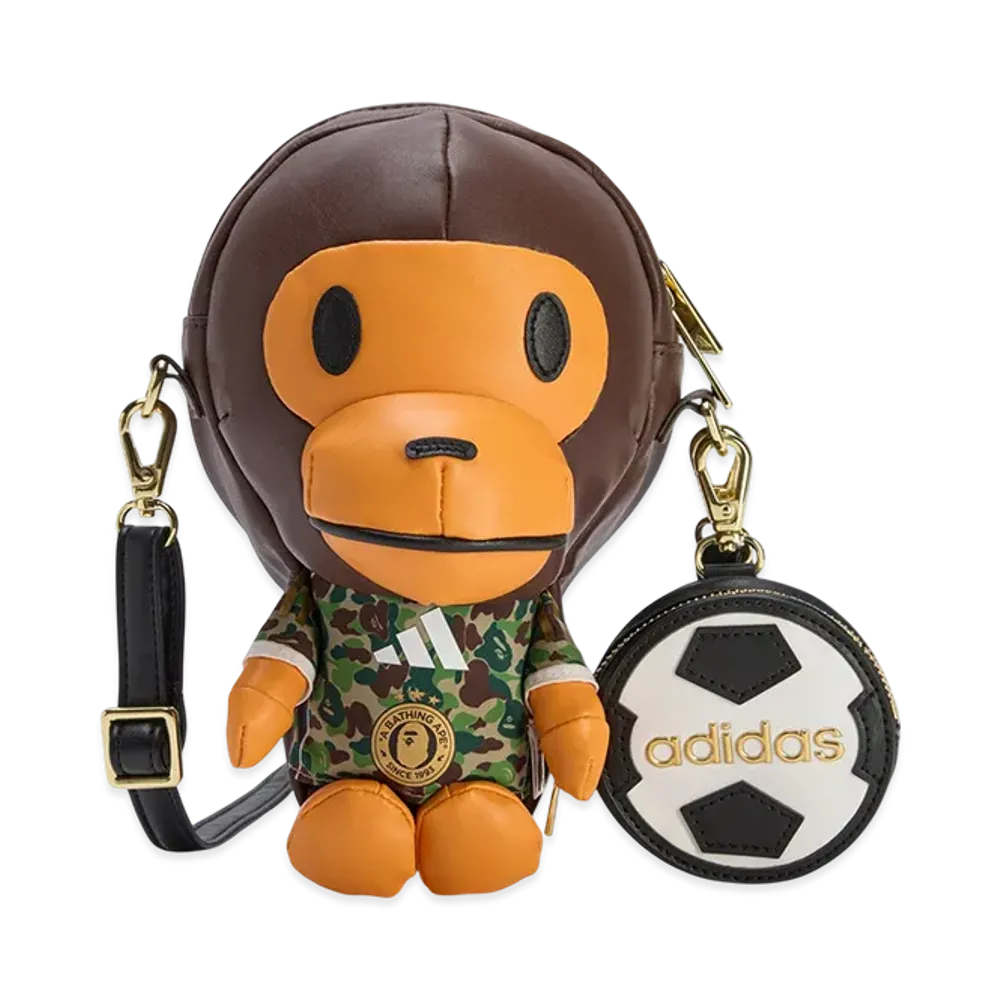 adidas x A BATHING APE BAPE MILO Shoulder Bag "Auburn"