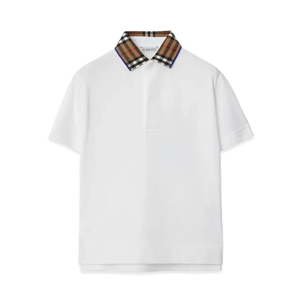 Burberry Kids Polo Shirt "White"
