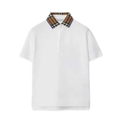 Burberry Kids Polo Shirt "White"