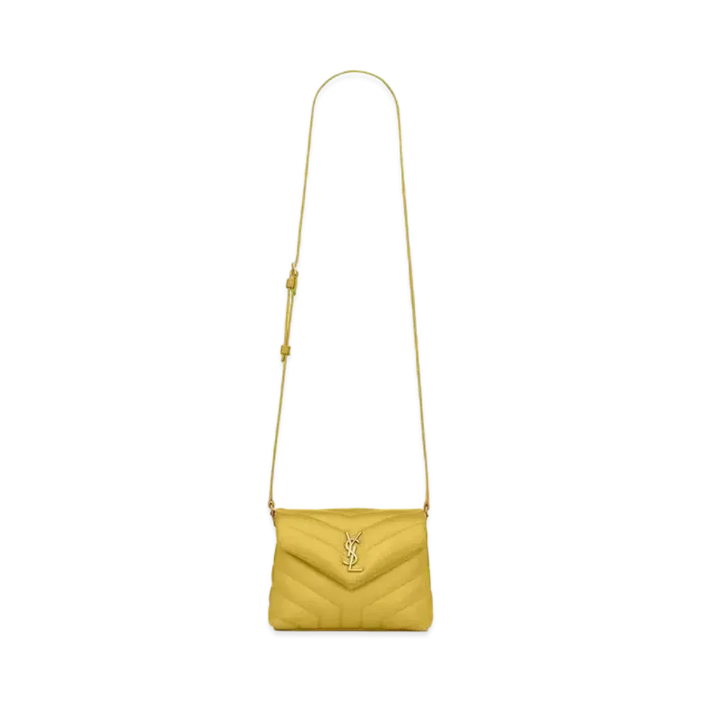 Saint Laurent Loulou Toy Bag In Matelasse Y Leather "Sunflower"