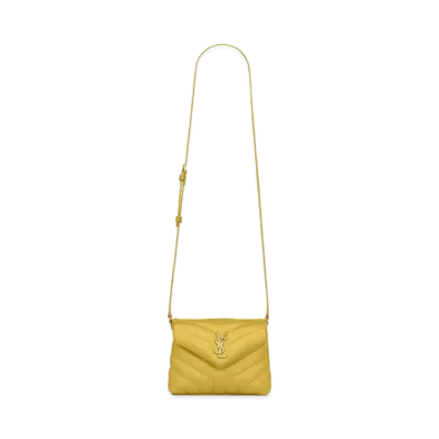 Saint Laurent Loulou Toy Bag In Matelasse Y Leather "Sunflower"