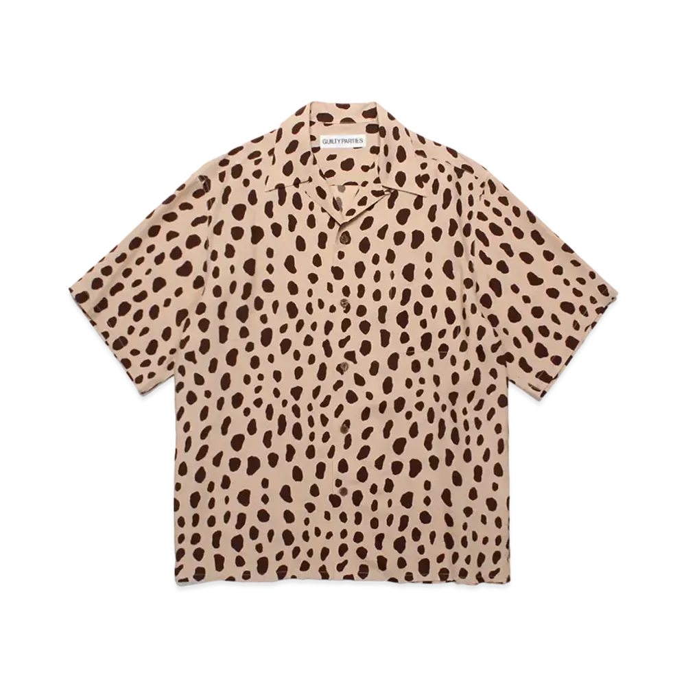 WACKO MARIA Leopard Hawaiian Shirt "Brown"