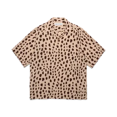 WACKO MARIA Leopard Hawaiian Shirt "Brown"