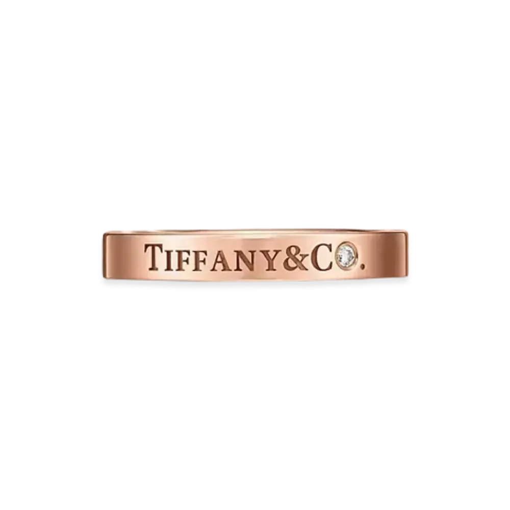 Tiffany & Co. Band Ring Diamond 18K "Rose Gold"