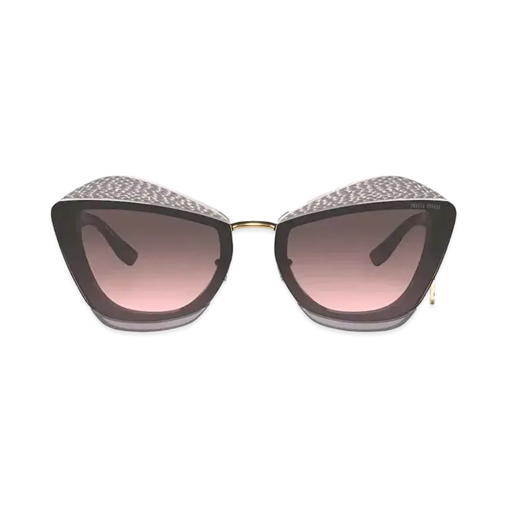 MIU MIU Charms Sunglasses "Gray/Alabaster Gradation"