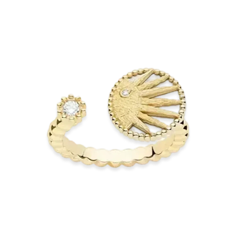 Dior Rose Celeste Ring Diamonds and Mother-of-Pearl "Yellow Gold"