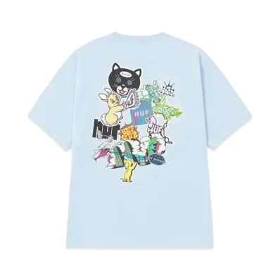 HUF Sticker Tee "Light Blue"