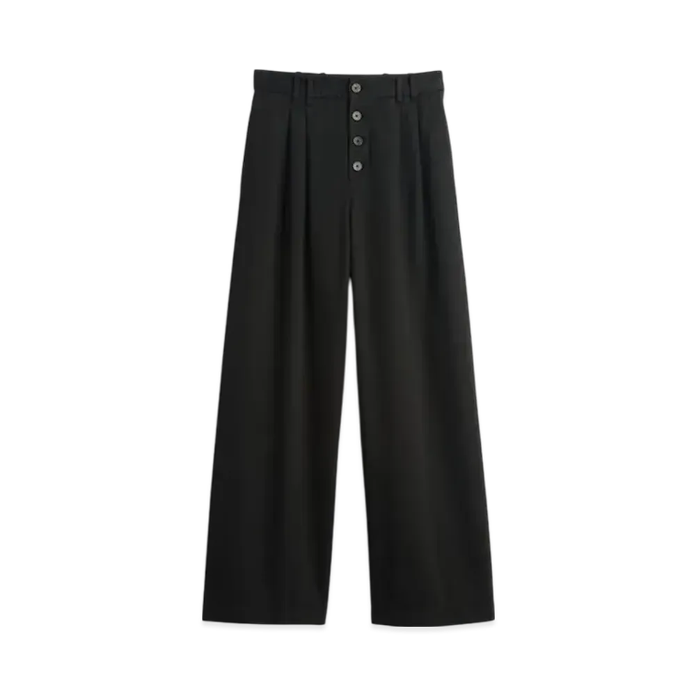 GAP x DOEN High-Rise Pleats Trousers "True Black"