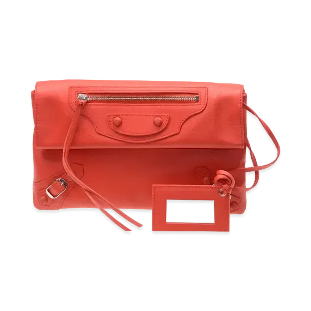 BALENCIAGA Handbag Lambskin "Red"