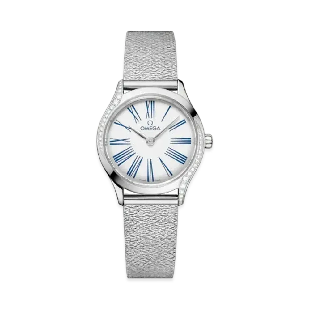 OMEGA De Ville Mini Tresor Diamonds 26MM "Stainless Steel/White/Blue" 428.15.26.60.04.002