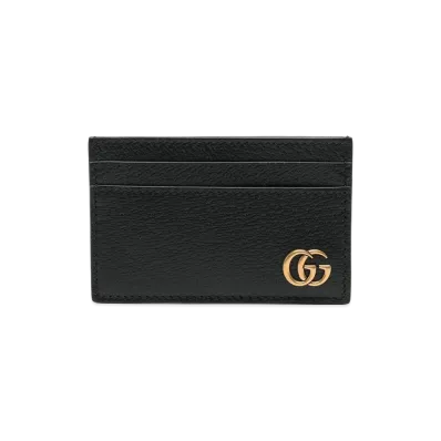 GUCCI 'GG Marmont' Card Holder "Black"
